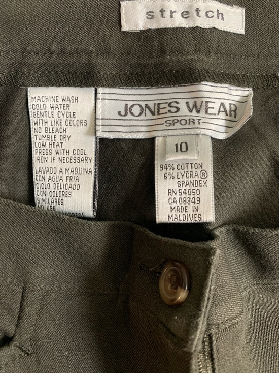 Jones Wear vintage pants bundle Olive and brown with Button Waist - Picture 3 of 4